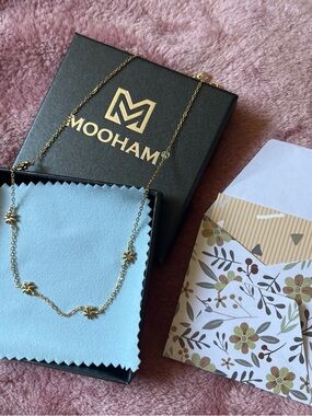 NEW Gold Floral Station Necklace - Elegant Women’s Jewelry